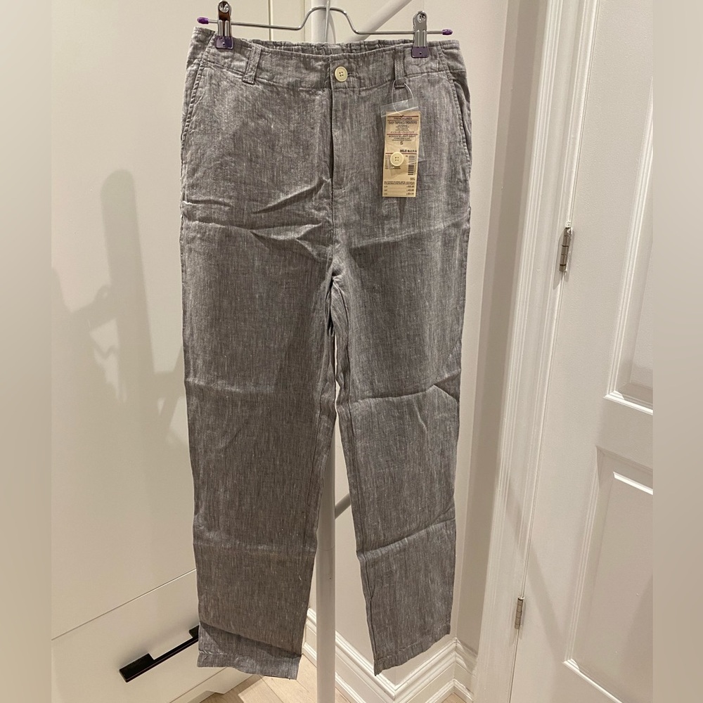 Muji French Linen Easy Tapered Trousers